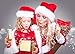 Z-Tala- 2019 Santa Hats for Adults-Velvet Santa Hats with Plush Trim-Comfort Liner Santa Hat-Red -2 Pack