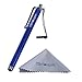Wisdompro Stylus Pens for Touch Screens, 9 Pack of Universal Microfiber Tip Stylus with Lanyard Tether for iPad, for Tablet, for iPhone, for Samsung and All Touchsreen Devices - 9 Color