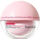 Hanskin PDRN Cream, Pink Lotus PDRN Plumping Face Moisturizer, 1.69 fl oz | Glass Skin Moisturizer, Vegan Pink Lotus PDRN, Collagen, Ceramide, Deep Hydration, Barrier Support, Plumping, Korean Skincare