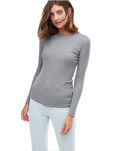 avaatar women full sleeve t shirt combo pack of 2 (grey, black)