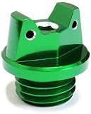MotoSculpt Oil Fill Cap Plug (GREEN) for Kawasaki KX250 (1980-2004)