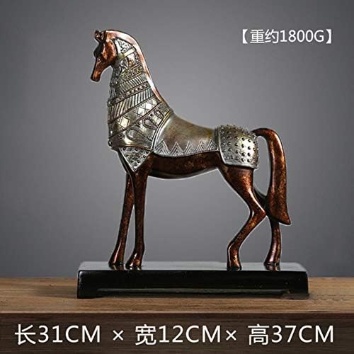WDDqzf Ornaments Statues Decorations Figurine Sculpture The Thinker Creative Craft Home Decor Simple Figurines Tellurion Desk Cabinet And Office Decor Vintage Typewriter Resin Horse,Zhanma