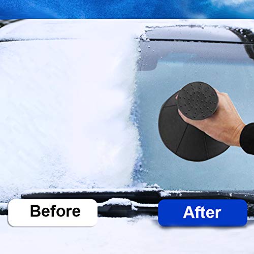 Gayisic Ice Scraper 3 Packs Magic Cone-Shaped Car Windshield Snow Removal Tool for Home Window as Gifts
