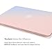 GMYLE MacBook Air 13 Inch Case A1466 A1369 Old Version 2010 2017, Hard Shell Plastic Matte Cover (Baby Pink & Serenity Blue Gradient)