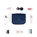 Itraveller Hanging Toiletry Bag-Portable Travel Organizer Cosmetic Make up Bag case for Women Men Shaving Kit with Hanging Hook for vacation (Dark Blue)