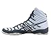 ASICS Men's Dan Gable Ultimate 4 Wrestling Shoe, White/Black/Aluminum, 10 M US
