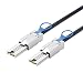 CableCreation External Mini SAS 26pin (SFF-8088) Male to Mini SAS 26 (SFF-8088) Male Cable, 1.0M ...
