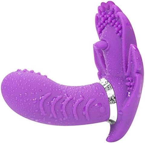 Enjoying Sweet Feeling Toys USB Charged Butterfly Invisible Vibrato Panties Wireless Remote Wearable Electric Shock Strap Women Fun Purple,Oral Clit Vibratos G Spot Rechargeable