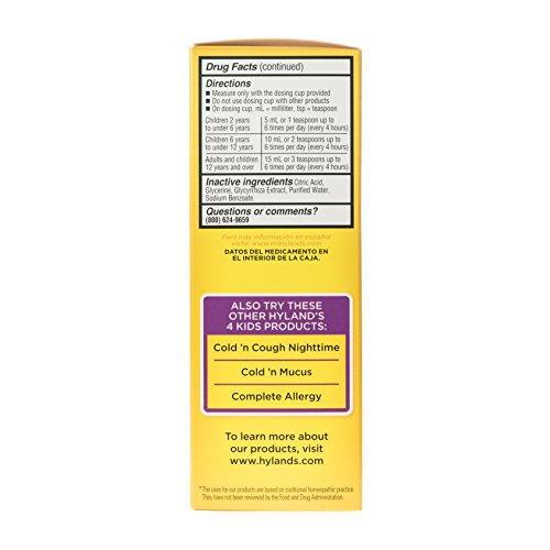 Hyland's 4 Kids Cold 'n Cough Relief Liquid - Image 4