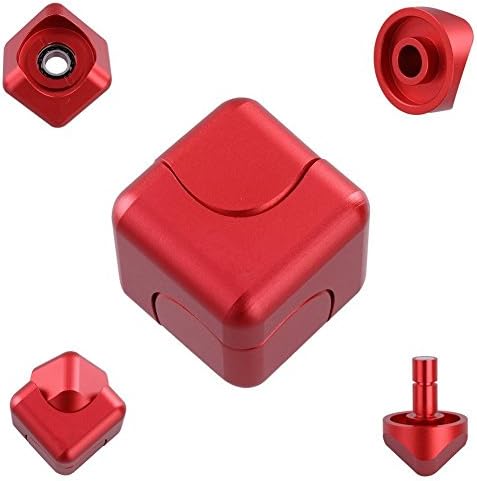 TAIlF New Style Fidget Hand Spinner Cube Shape Fidget EDC Hand Toy High Speed Stress Reducer with Ceramic Bearing Focus Anxiety Relief