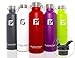 Glacier Point Vacuum Insulated Stainless Steel Water Bottle 25oz|17oz Double Walled Construction Premium Powder Coat Two Lids (White, 25 OZ)