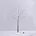 Ecolinear 4 Feet Snow Dusted Tree 48 LED Lights Warm White for Holiday Decorations Xmas Indoor and Outdoor Use