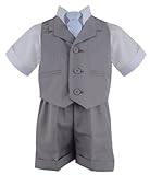 Gino Giovanni Baby-boys Summer Suit Vest Short Set
