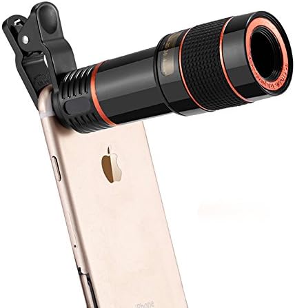 Phone Camera Telescope Camera 12X Optical Manual Focus Universal Clip Suitable iPhone Samsung LG Asus Sony iPad