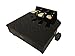 CPS Imports Wood Adjustable Piano Pedal Extender Bench in Ebony with 3 Pedals