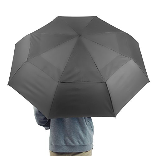 Becko Black Automatic Double-canopy Wind-proof Golf Rain Umbrella - Thumbnail 6