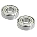 uxcell 6202Z Dual Metal Shields Pair Deep Groove Radial Ball Bearing 15 x 35 x 11mm