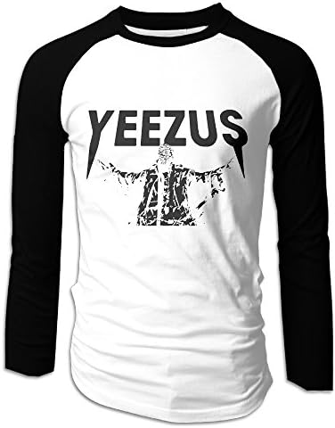 Creamfly Mens Kanye West Long Sleeve Raglan Baseball Tshirt