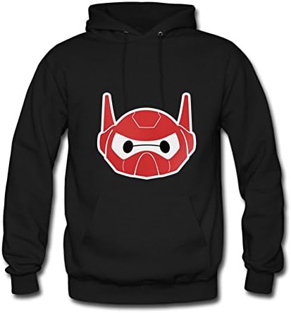 Cute Red Baymax Custom Men's Hoody Hoodie Sweatshirt Sweater Black X-small