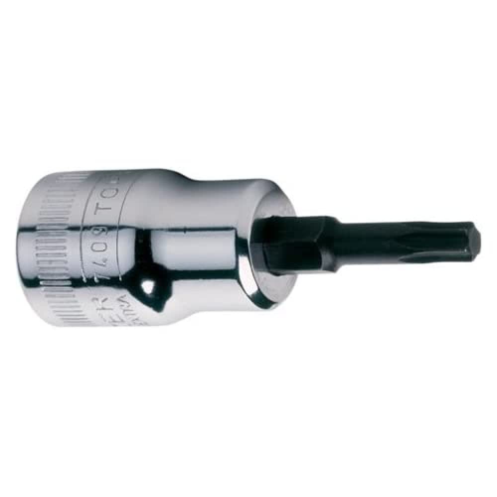 Bahco 7409TORX-T40-L 3/8-Inch Socket Driver for TX-40 Torx Head Screws Long, Silver/Grey