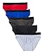COSOMALL Men's Breathable Bikini Briefs Cotton Underwear Assorted Colors (5 Pack) (M, Assorted)