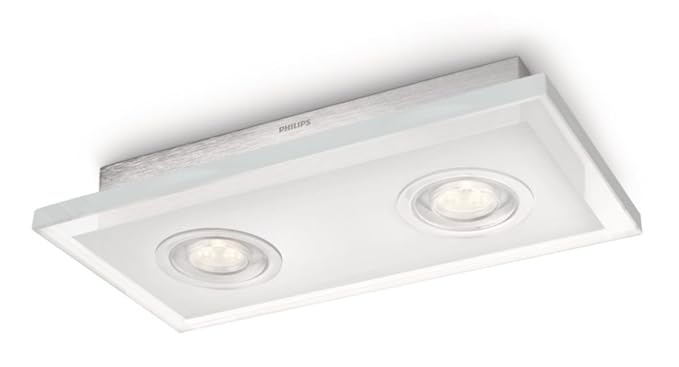 Philips Ledino Indoor Led Ceiling Lights Aluminium Glass Amazon