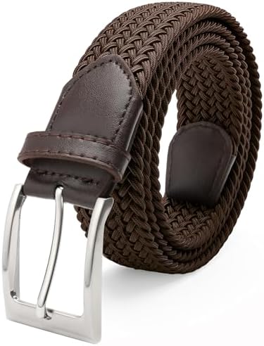 Elastic Braided Belt, Fairwin Enduring Stretch Woven Belt for Men