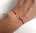 Love and Friendship Matching Bracelets for Best Friends Set of 2 Red String