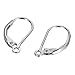 1 X 50 Silver Plated Leverback Earrings Earring Findings 13mm