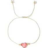 SHINUS BOHO Baroque Beaded Friendship Strand Bracelets for Women,Heart Handmade Adjustable Rope Gold Ball Beads Bohemian Stackable Bracelet Jewelry Gift