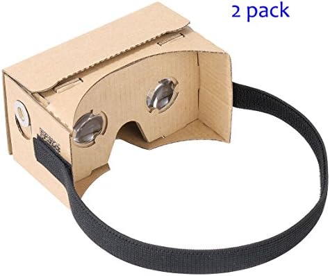 Google Cardboard by IHAUQI with Headstrap 2 Pack Unibody Design Pre-assembled Easy to Setup and Use