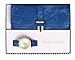 Gino Milano Women's Gold Leather Band Watch & Matching Tri-Fold Wallet Set - Denim