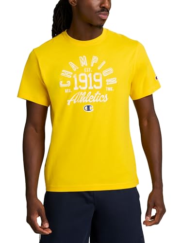Champion Men's, Classic Long Sleeve T-Shirt, Standard Fit, Script Logo, Available in Regular and Big & Tall, White, X-Large at Amazon