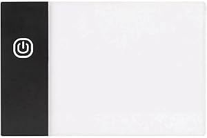GOTOTOP Artcraft Tracing Light Pad, LED Adjustable Brightness, Ultra Thin Drawing Board for Calligraphy and Animation, Size 8