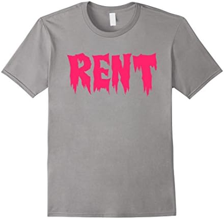 Mens Rent Scary Tshirt Pay Up Tee 2XL Slate