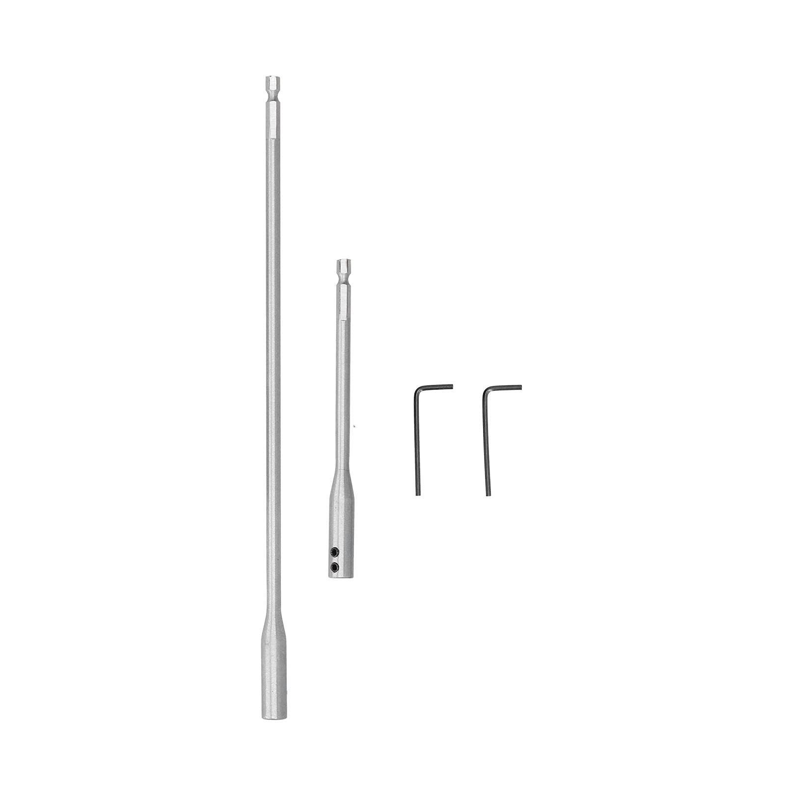 Drill Bit Extension, Drill Extension Bit Holder 1 4in Shank Extender Drill Bit High Carbon Steel Wood Spade Bit Set Drill Extension Rod for Wood Turners Construction