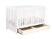 Babyletto Mercer 3-in-1 Convertible Crib with Toddler Bed Conversion Kit in White, Greenguard Gold Certified