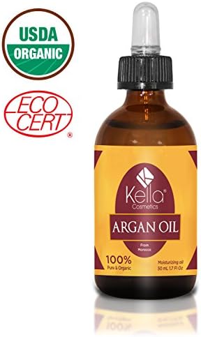 Premium Quality Argan Oil , 1.7 fl oz (50ml), 100% Pure, Certified Organic For Hair, Skin, Face &amp; Nails - Best Moroccan Anti-Aging, Anti-Wrinkle, Anti-Oxidant Beauty Secret - Prevents Frizz &amp; Increases Natural Hair Shine &amp; Silkiness - Natural Skin Care Products for Women and Men - Nature's Best Beard Oil - Moisturizer for Dry Skin &amp; Cuticles - Pure Oil not a Cream or Serum - USDA &amp; EcoCert Certified - Try It, know The Difference.