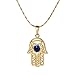 XUPING Halloween Hamsa Hand Evil Eye Necklaces 18k Gold Color Chain Children's Womens M3-32797US