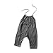 chinatera Little Girls Kids Halter Romper Harem Pants One-Piece Jumpsuit Cotton (12-18 M, Grey)