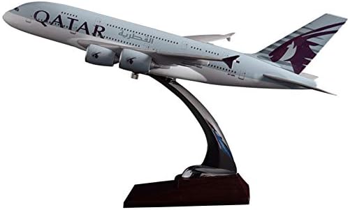 Marreto 36Cm A380 Qatar Airlines Airbus Model Qatar International Aviation Airways Resin Aircraft Model Airplane A380 Plane Model Gift