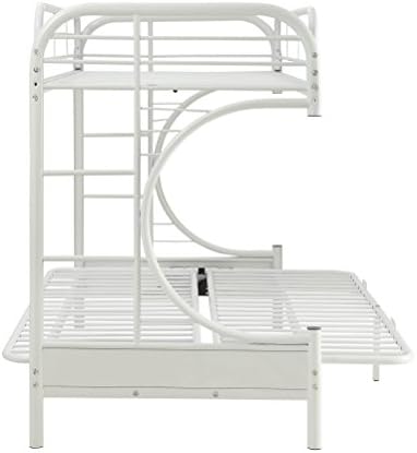 ComfortScape CS-02093WH Twin XL Futon Bunk Bed, Queen