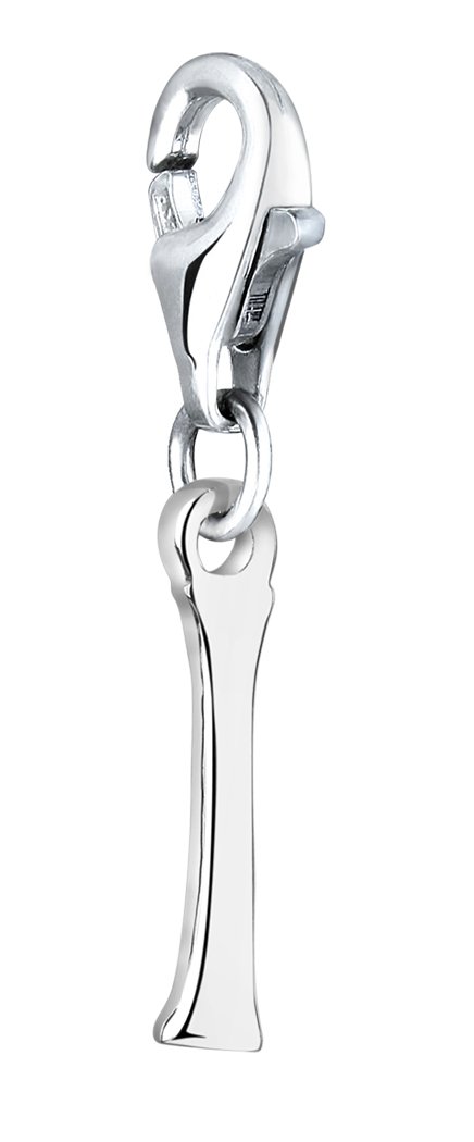 Nenalina Charm Letter I Pendant, for All Brands of Charm Bracelets and Necklaces, Made of 925 Sterling Silver, 713238-000