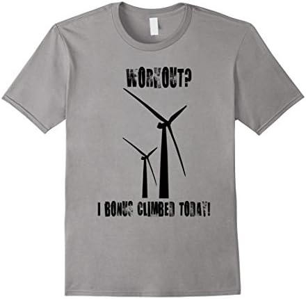Men's Bonus Climb Exercise - Wind Turbine T-Shirt XL Slate