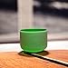 TOPFUND Green F Note Crystal Singing Bowl Heart Chakra 8 inch with Heavy Duty Carrying Case and Singing Bowl Mallet Suede Striker