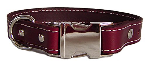 Auburn Leathercraft Seneca collar 1" x20" BURGUNDY