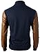 H2H Mens Slim Fit Varsity Baseball Bomber Jacket Of Various Styles,Kmoja0132-navy,US L (Asia XL)
