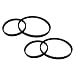 (2) Belt Sets for Bissell ProHeat 2X (203-6688 & 2 primary