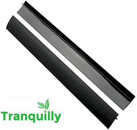Tranquilly Silicone Stove Counter Gap Covers Black (2 Pack)