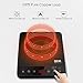 Portable Induction Cooktop, Deik 1800W Sensor Touch Induction Cooker with Child Safety Lock, Countertop Burner with Timer, 15 Power Levels and 10 Temperature Settings, Crystal Plate Surface, Black